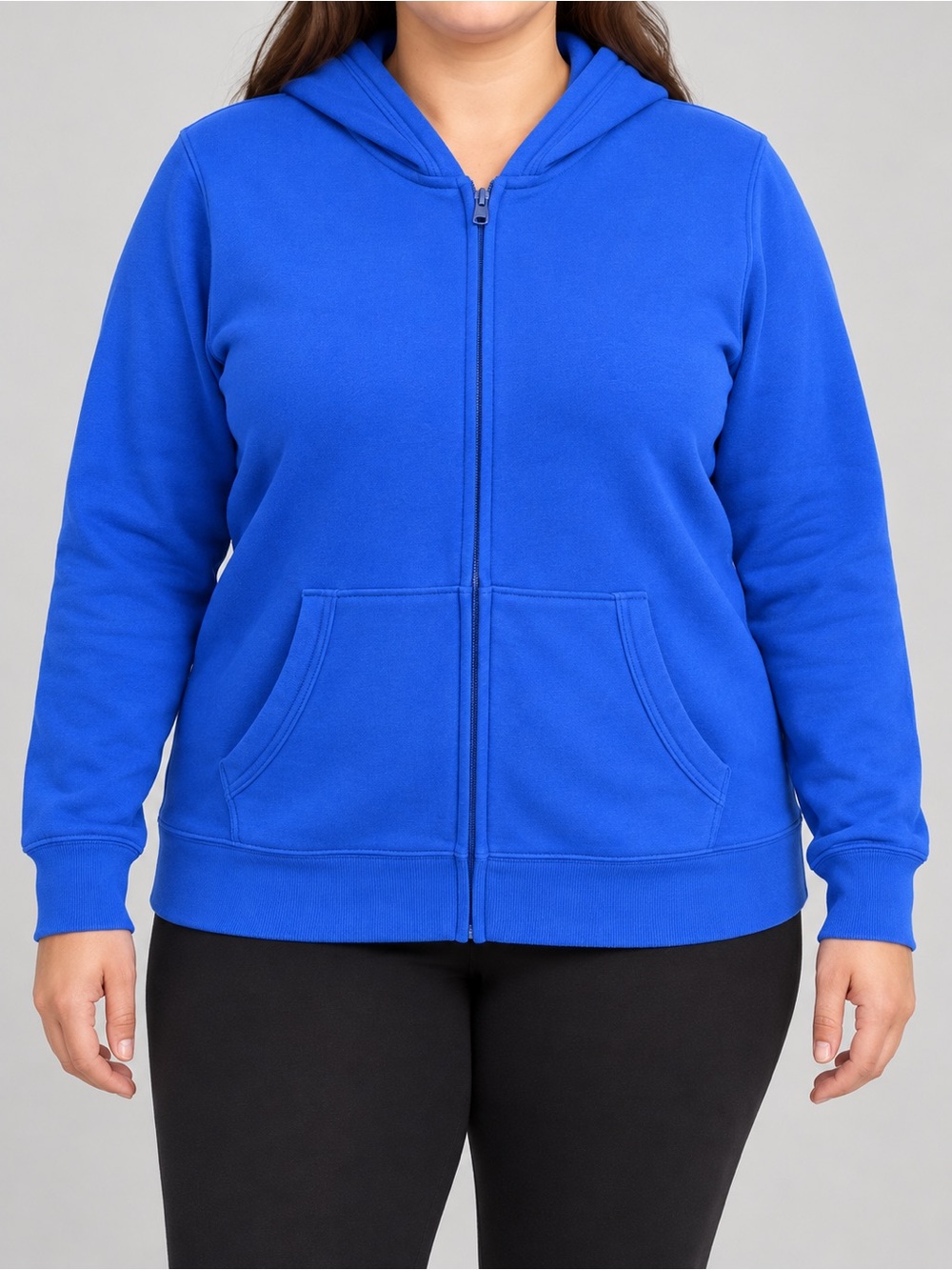 wild fable Full-Zip Hooded Sweatshirt - Bright Blue